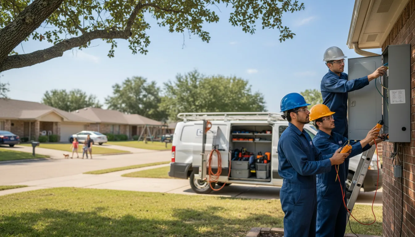 Certified electrician providing emergency electrical services in Coffeyville, KS